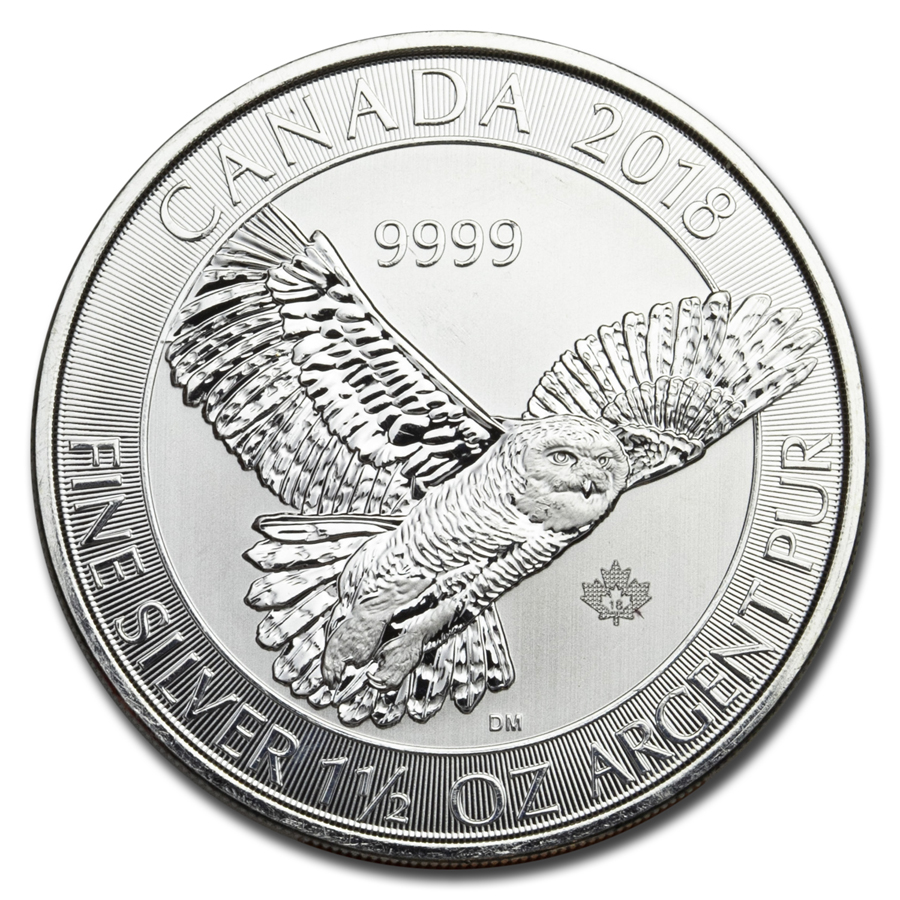 2018 Canada 1.5 oz Silver $8 Snow Owl BU | eBay